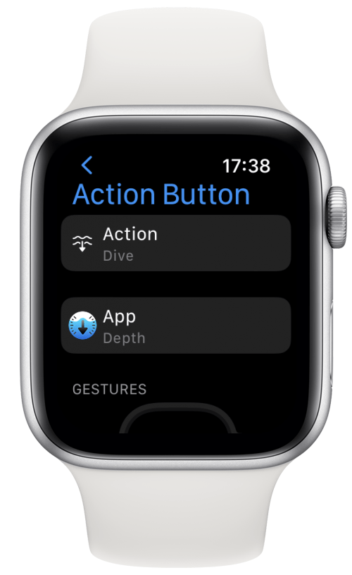 Right now, since I only have the native Dive app, I don't have any First Press options