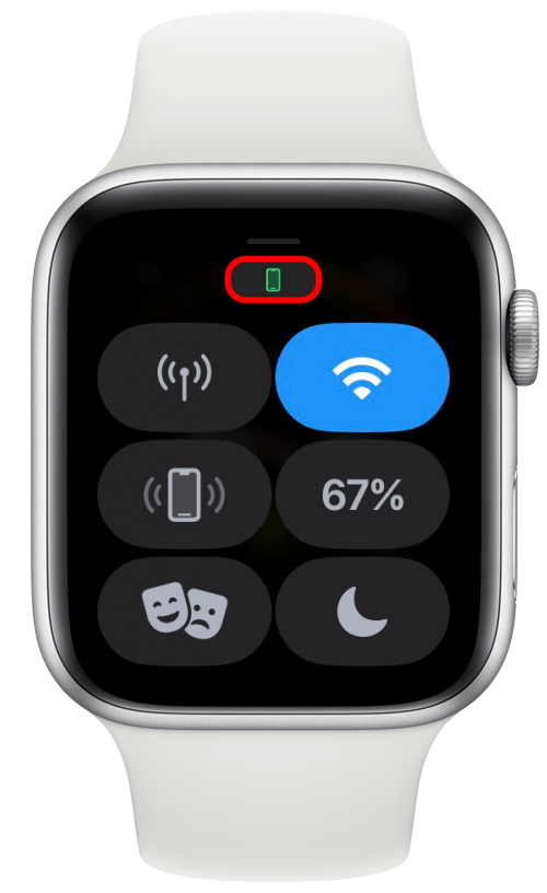 green phone icon at the top of your display
