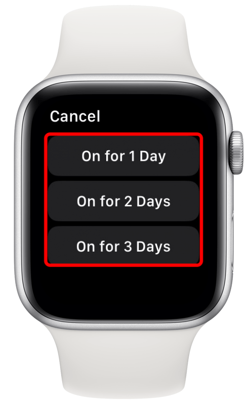 You can also choose to turn on Low Power Mode for 1-3 days by tapping Turn On For....