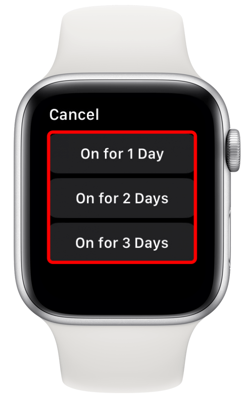 You can also choose to turn on Low Power Mode for 1-3 days by tapping Turn On For....