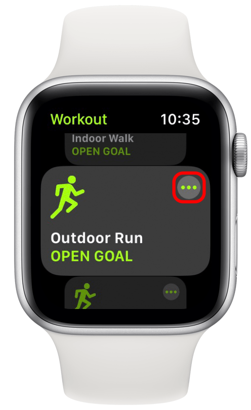 Tap three dots apple watch fitness tips