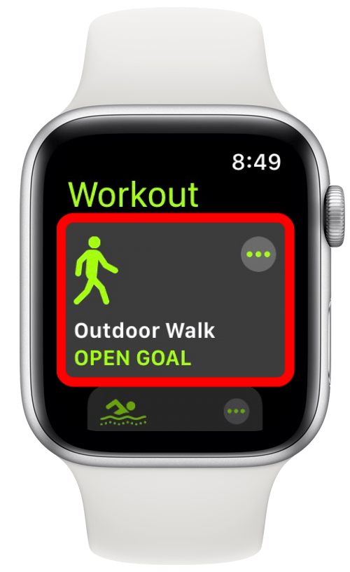 Open goal sales on apple watch