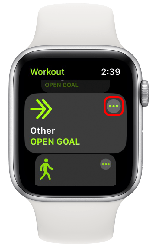 Tap the more icon apple watch fitness tips