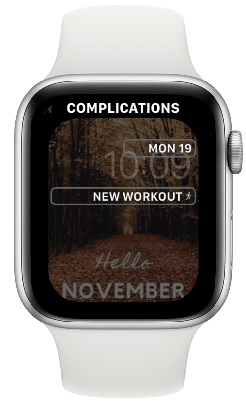 Workout complication apple watch fitness tips