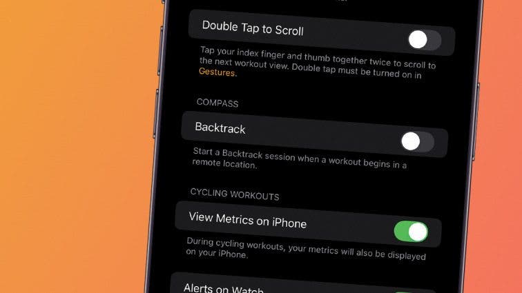 How to Turn Off Compass Backtrack on Apple Watch