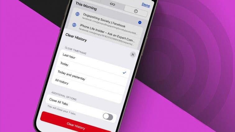 clear browser history top image
