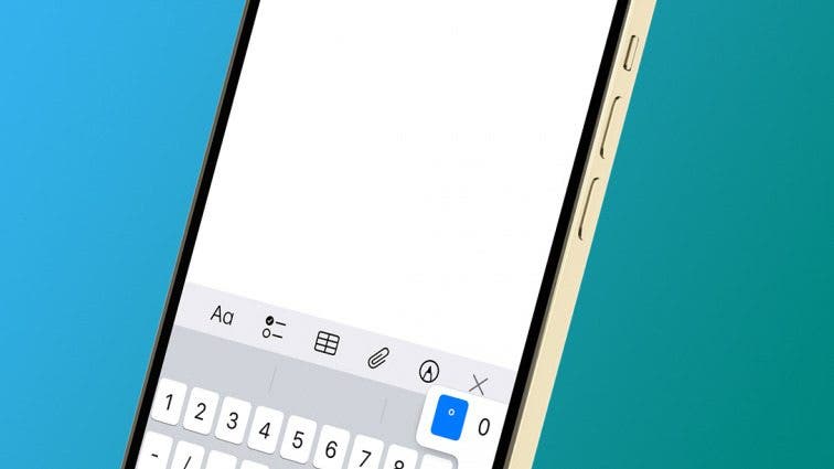How to Type the Degree Symbol on iPhone & iPad