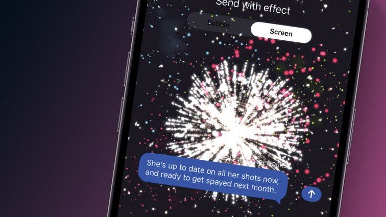 How to Send Fireworks on iPhone & iPad: Text Message Effects