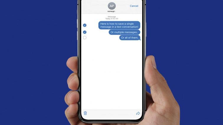 save text conversations