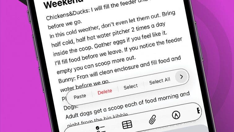How to Select All on an iPhone or iPad