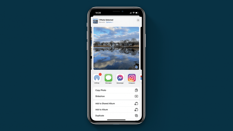 Customize share button options on iPhone