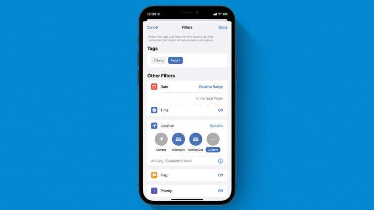 Create a Smart List in the Reminders App