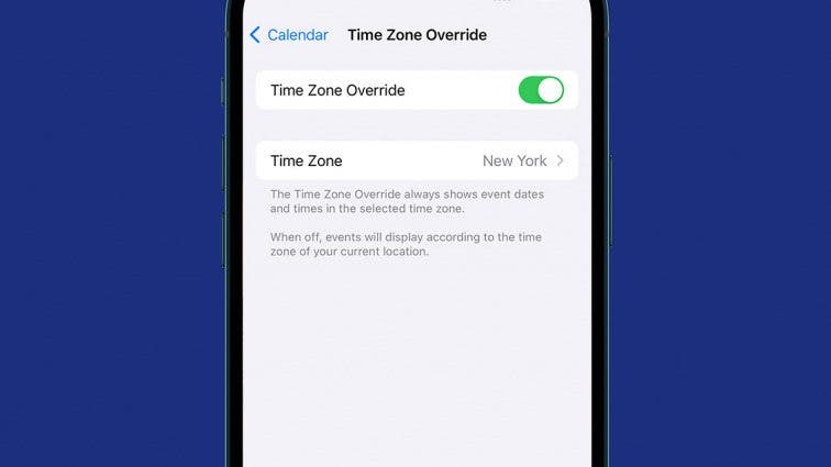 Keep Your Calendar Time Zone Consistent (iOS 17)