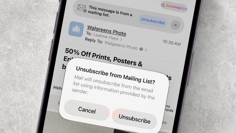 How to Unsubscribe from Emails Quicker than Ever Before (iOS 26)
