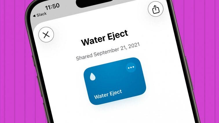 How to Use the Hidden Water Eject Shortcut on iPhone