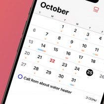 How to Create Reminders in the Calendar App on an iPhone