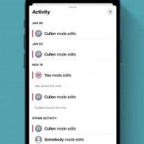 Edit shared note on iPhone top image