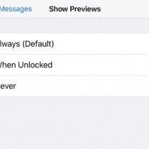 How to hide text messages on iphone