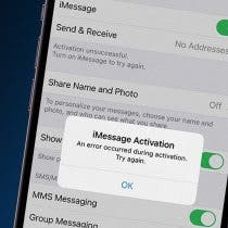 How to Fix an iMessage Activation Error Fast!