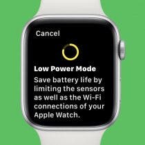 Low Power Mode on Apple Watch