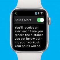 Apple Watch notifications workout