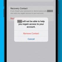 Add or Remove Recovery Contacts from Your Apple ID