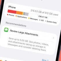 How to Review Large Attachments on iPhone & Bulk Delete Them
