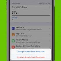 iOS 15 and iPadOS 15 screen time passcode