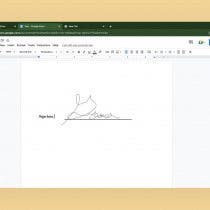 How to Sign a Document in Google Docs