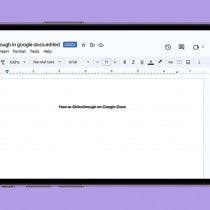 How to Strikethrough on Google Docs