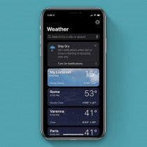 Weather notification settings