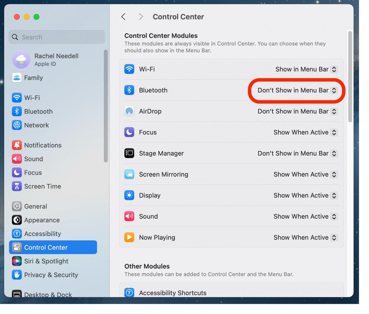how to add bluetooth to mac top bar