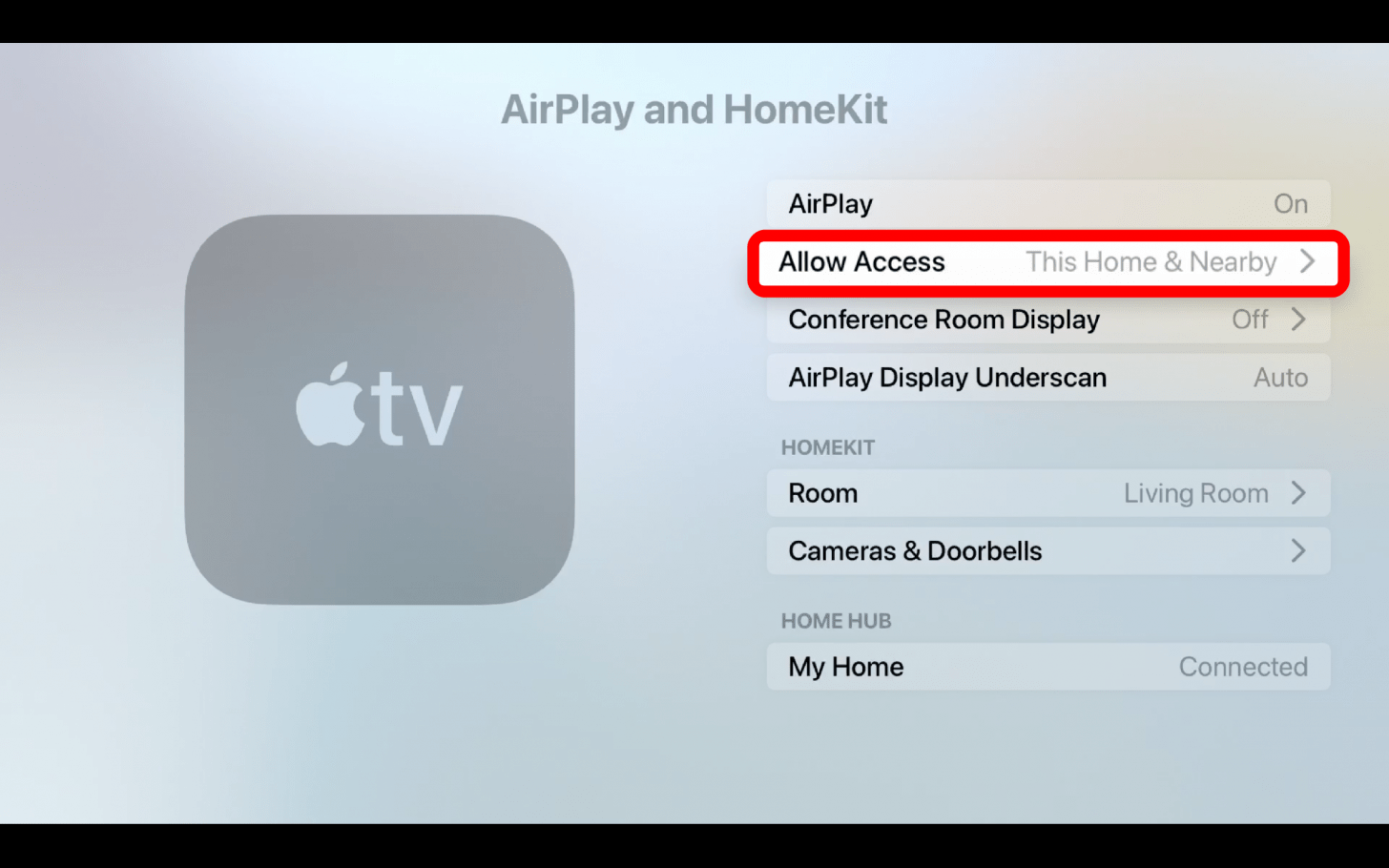 Select Allow Access