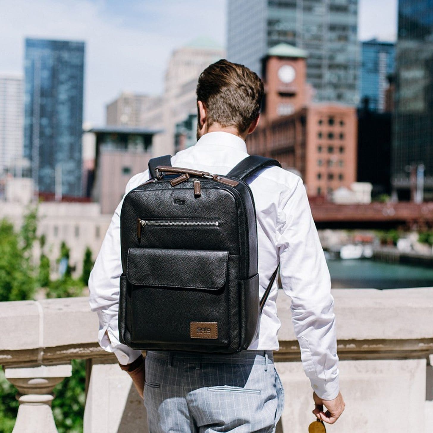 Review This Leather Backpack from Solo Is Perfect for Work or School