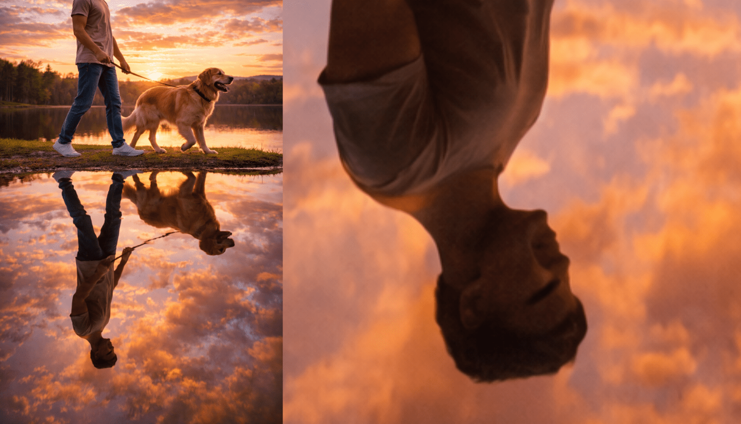 Check the background and reflections for glaring errors.