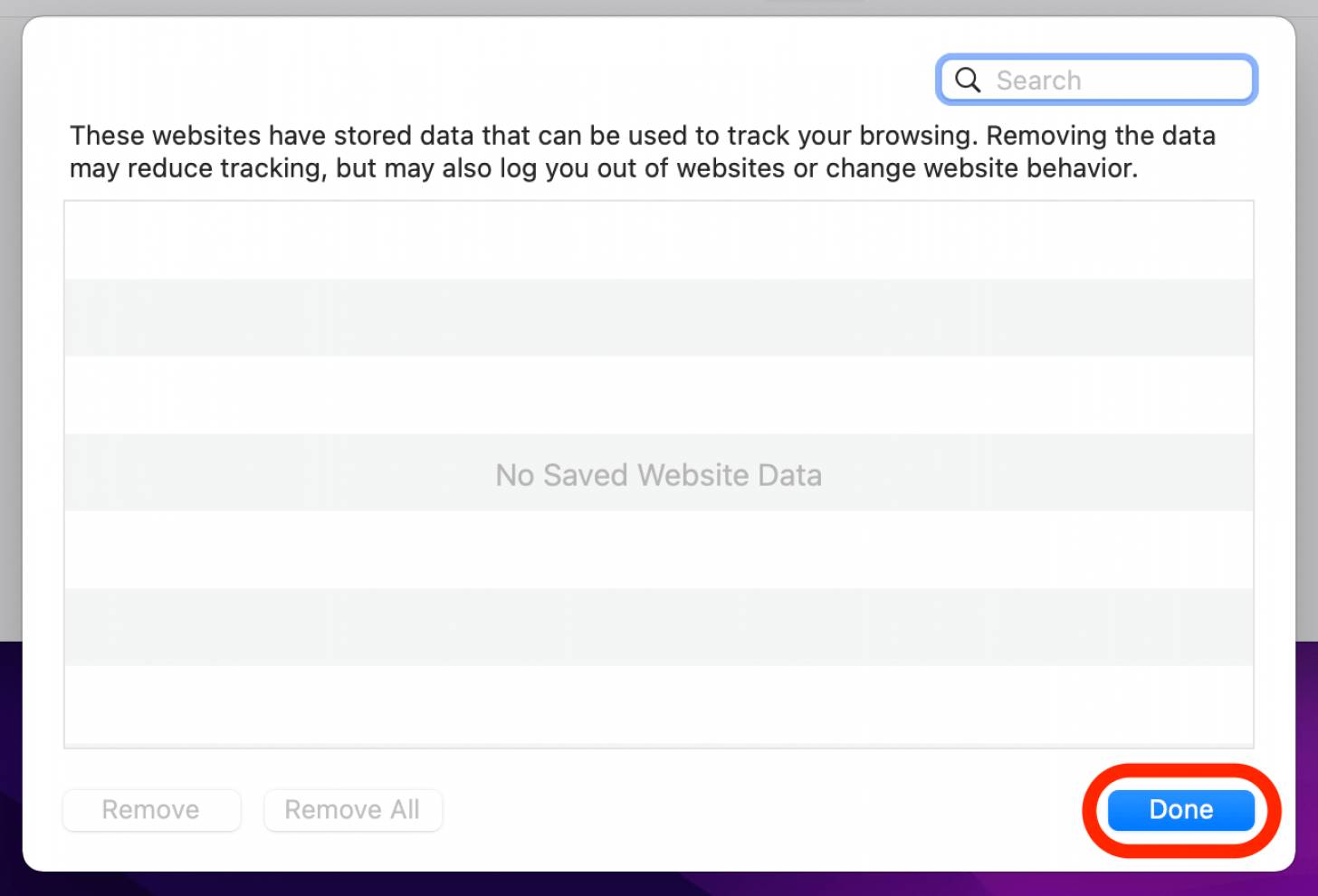 click done to save settings when safari cannot connect to server