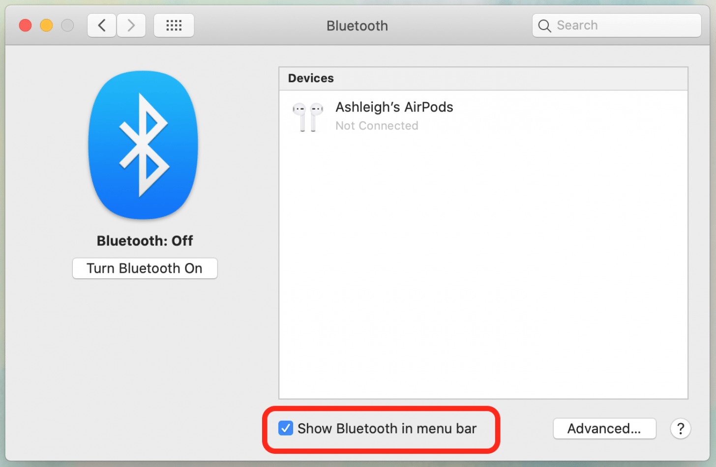 Bluetooth airpods to hotsell mac