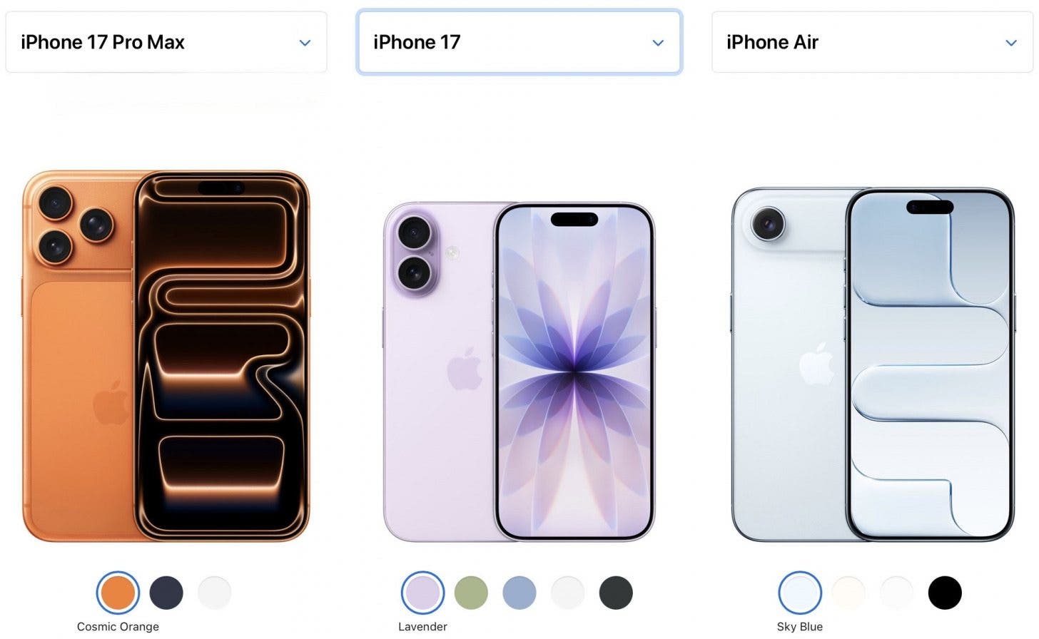 compare air to other models