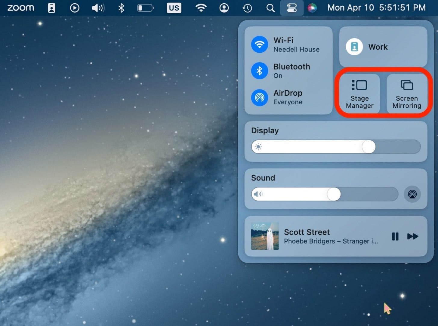 You have a few options for how you'd like to run your desktop or whether you'd like to share your screen.