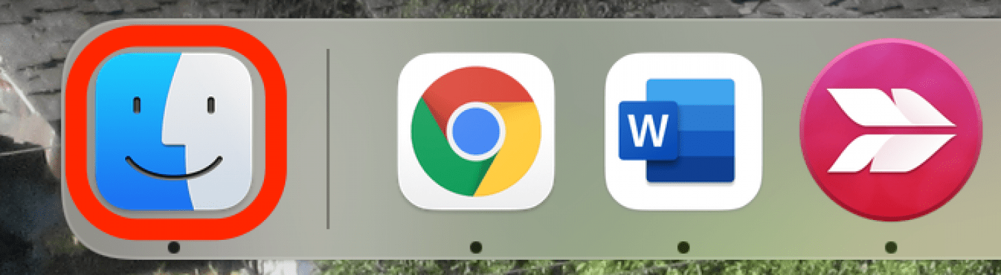 Открыть Finder