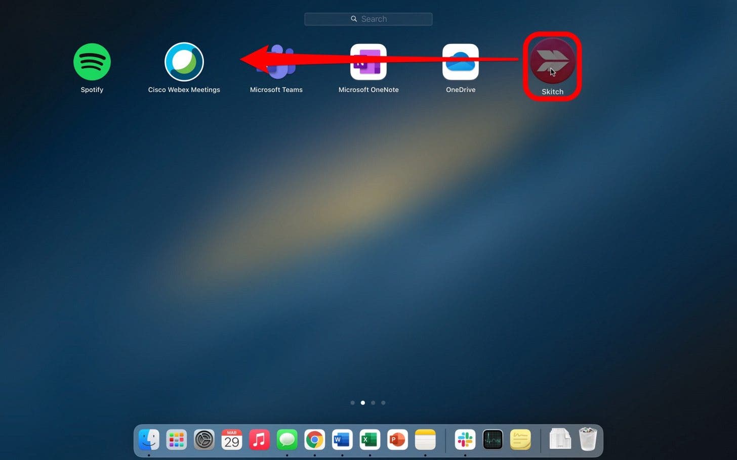 Rearrange apps on launchpad