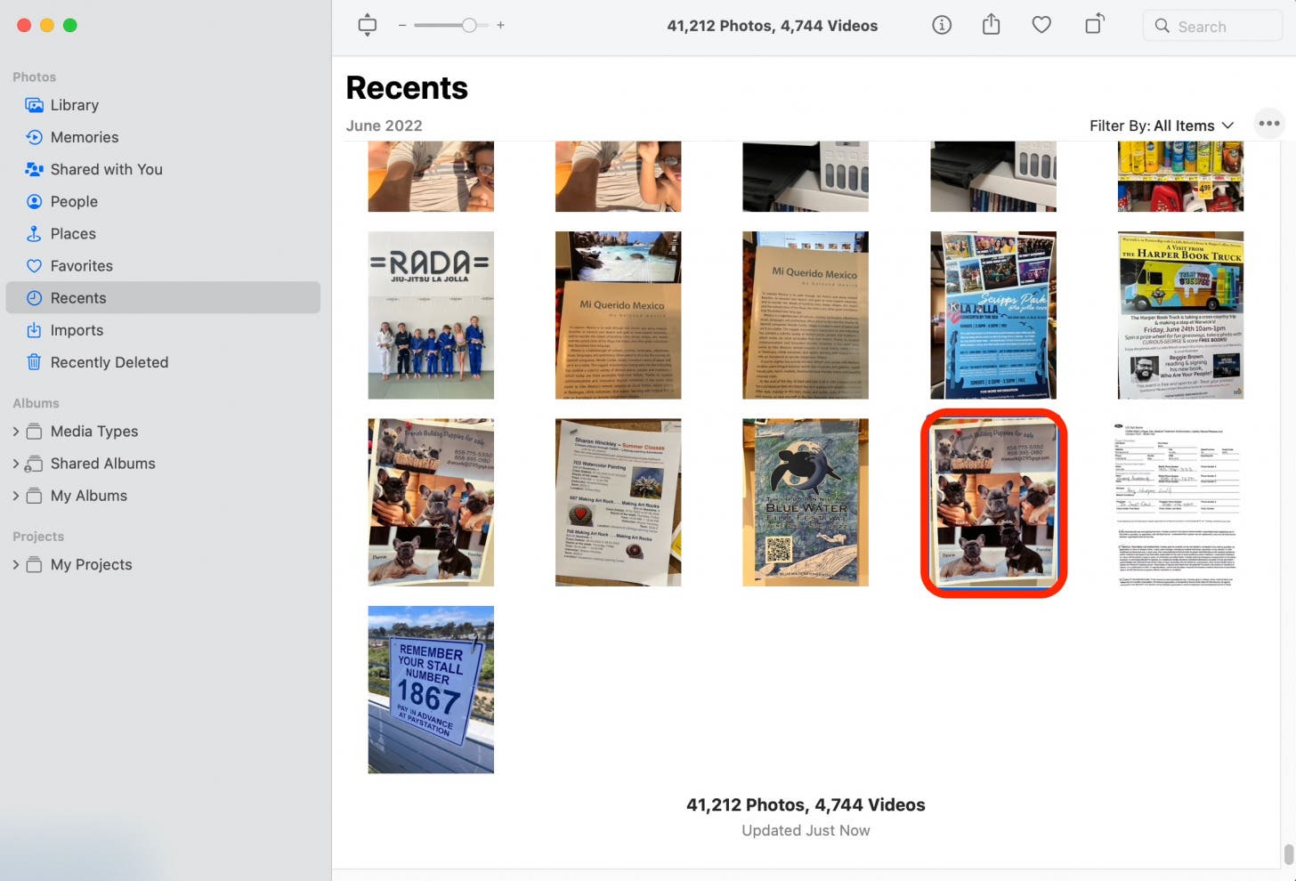 How to use live text step 2 - Select Photo with Text