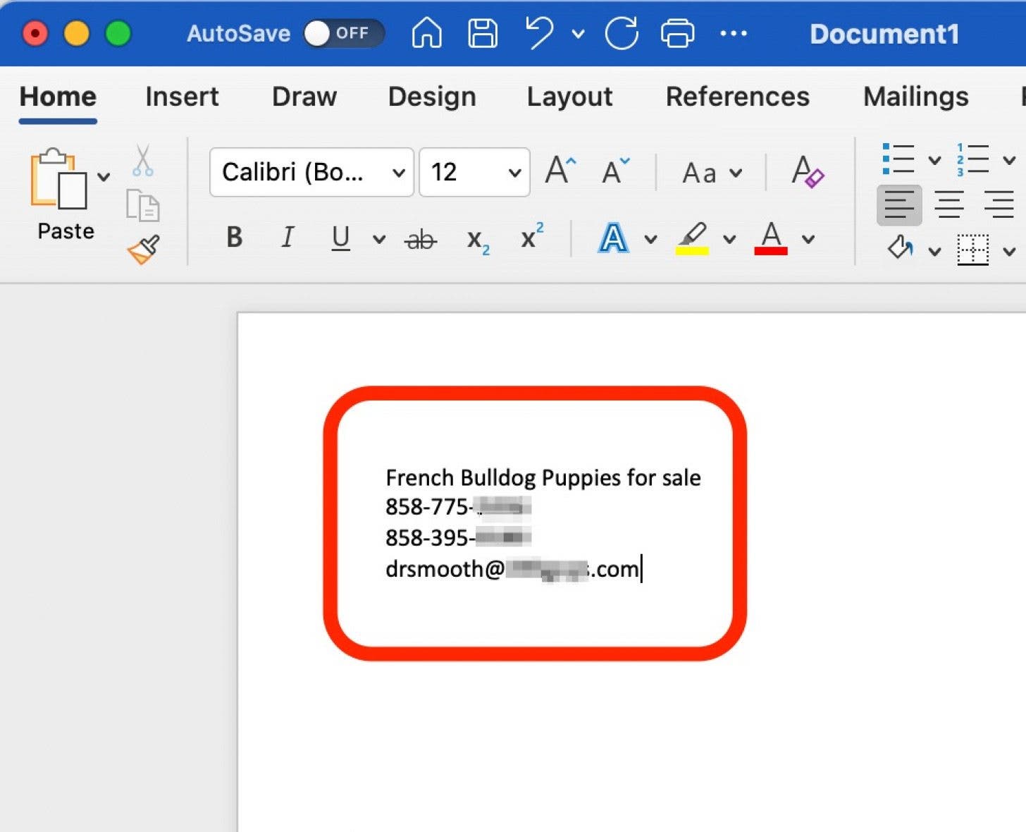 How to use live text step 7 -Paste to Word Doc