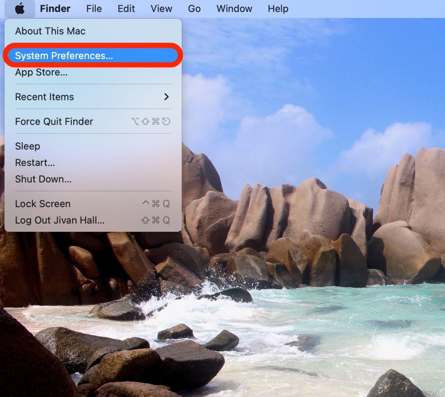 How to Use Mac Hot Corners Step  2 - System Preferences