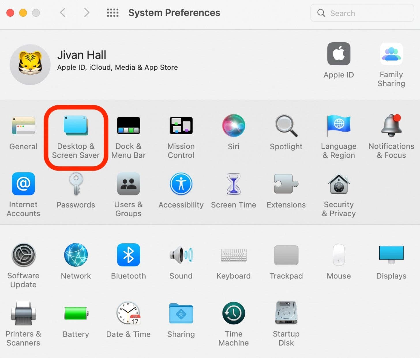 How to Use Mac Hot Corners Step  3 - Desktop & Screensaver