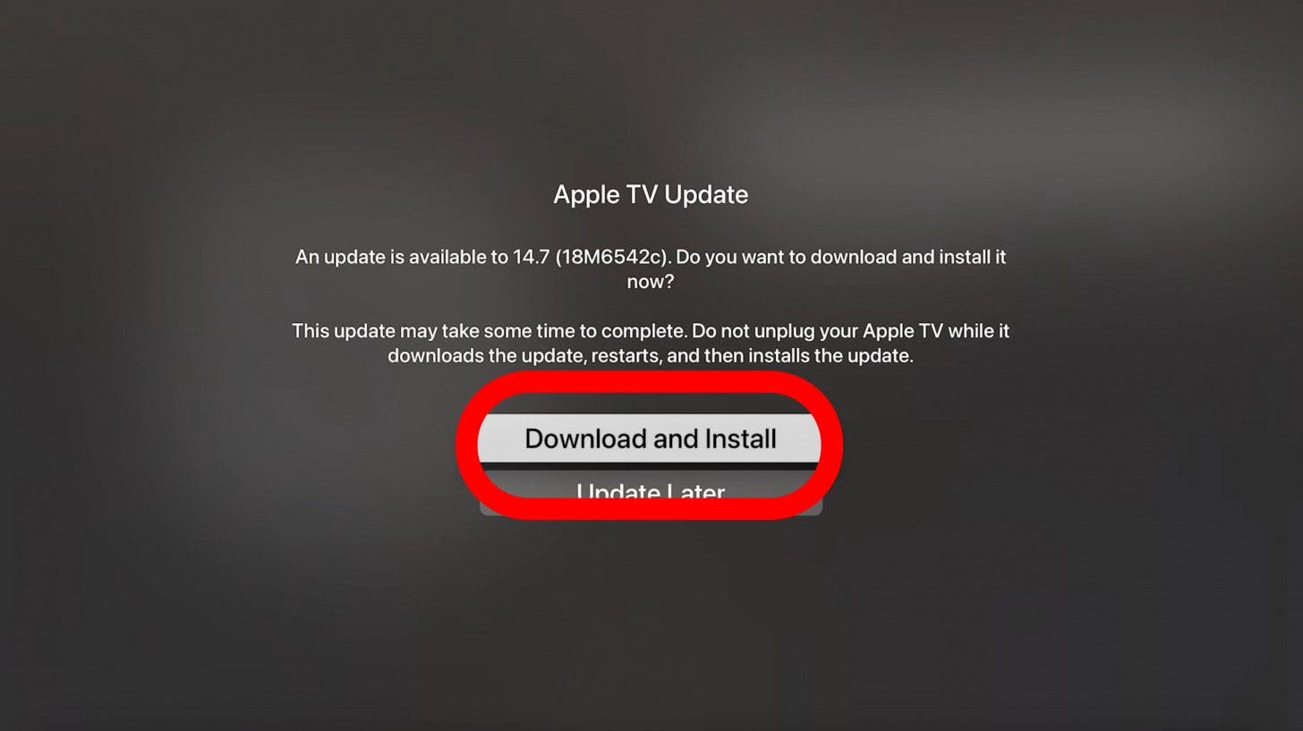 If the beta or another update is available, click Download and Install.