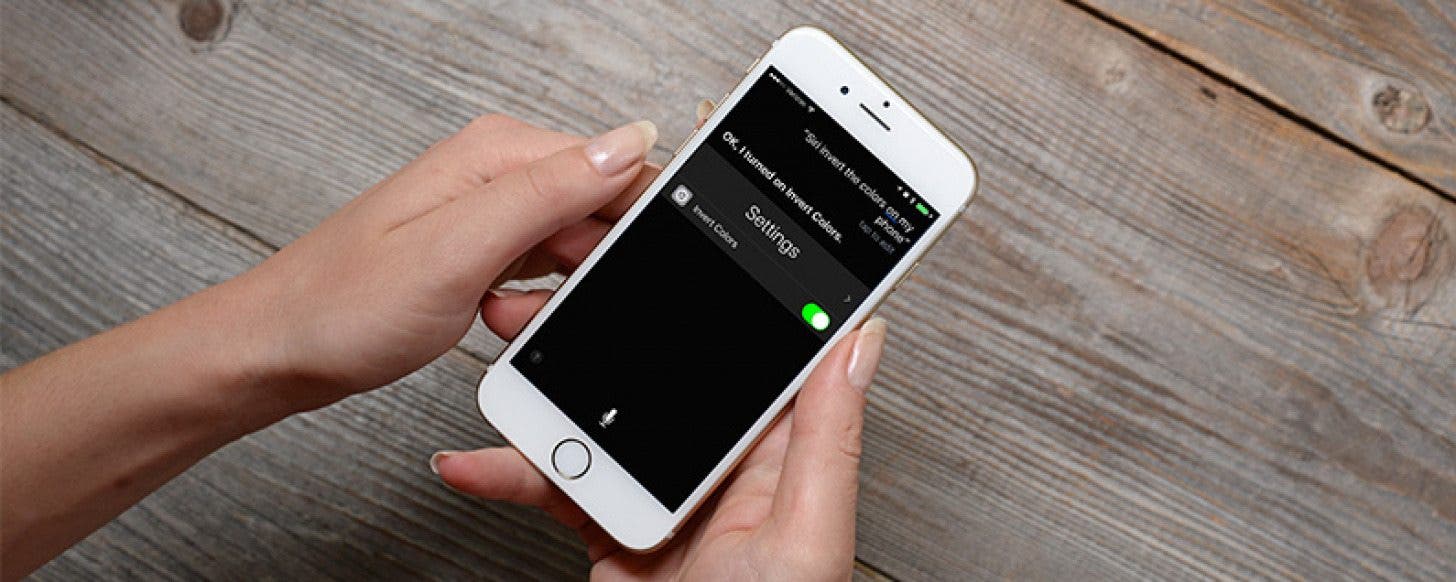 How to Invert Colors with Siri on iPhone