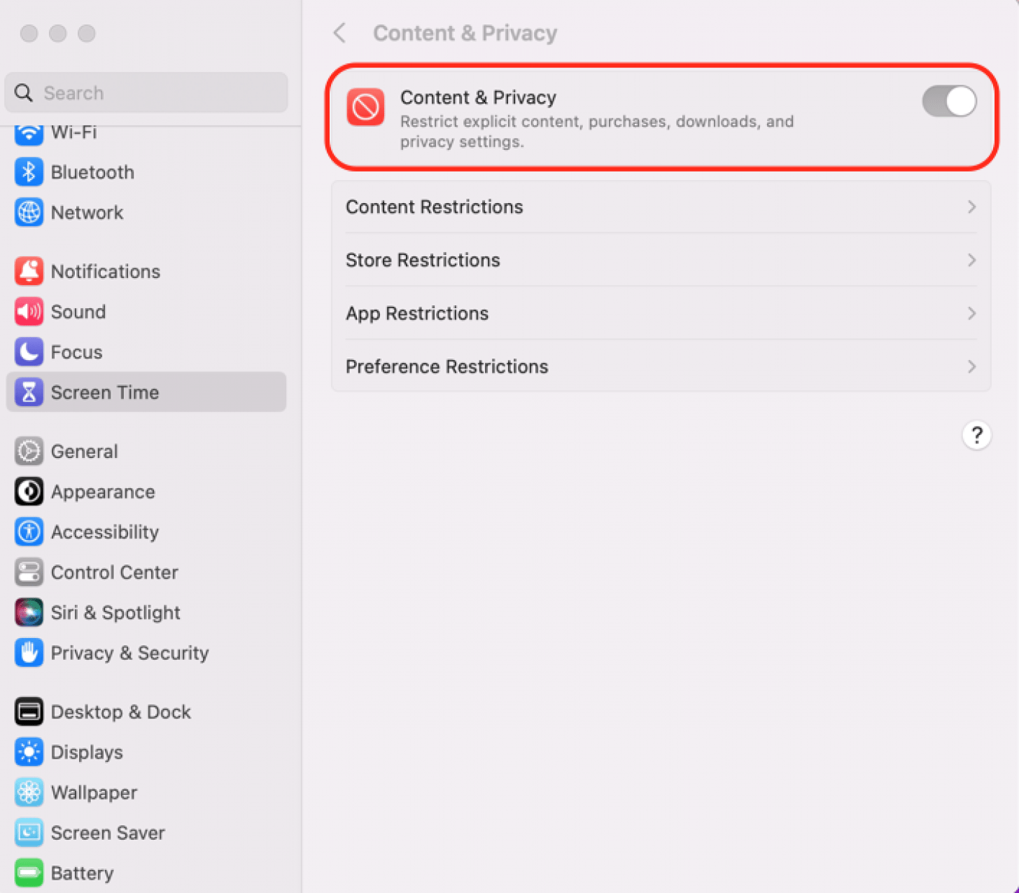 click apple menu icon on macbook or mac