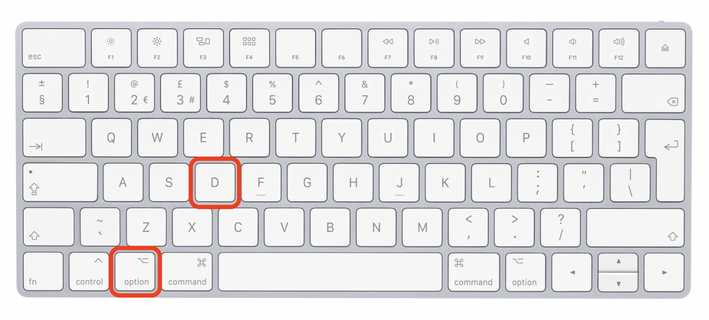 Нажмите и удерживайте клавиши Option-D, если программа Apple Diagnostics не запущена.