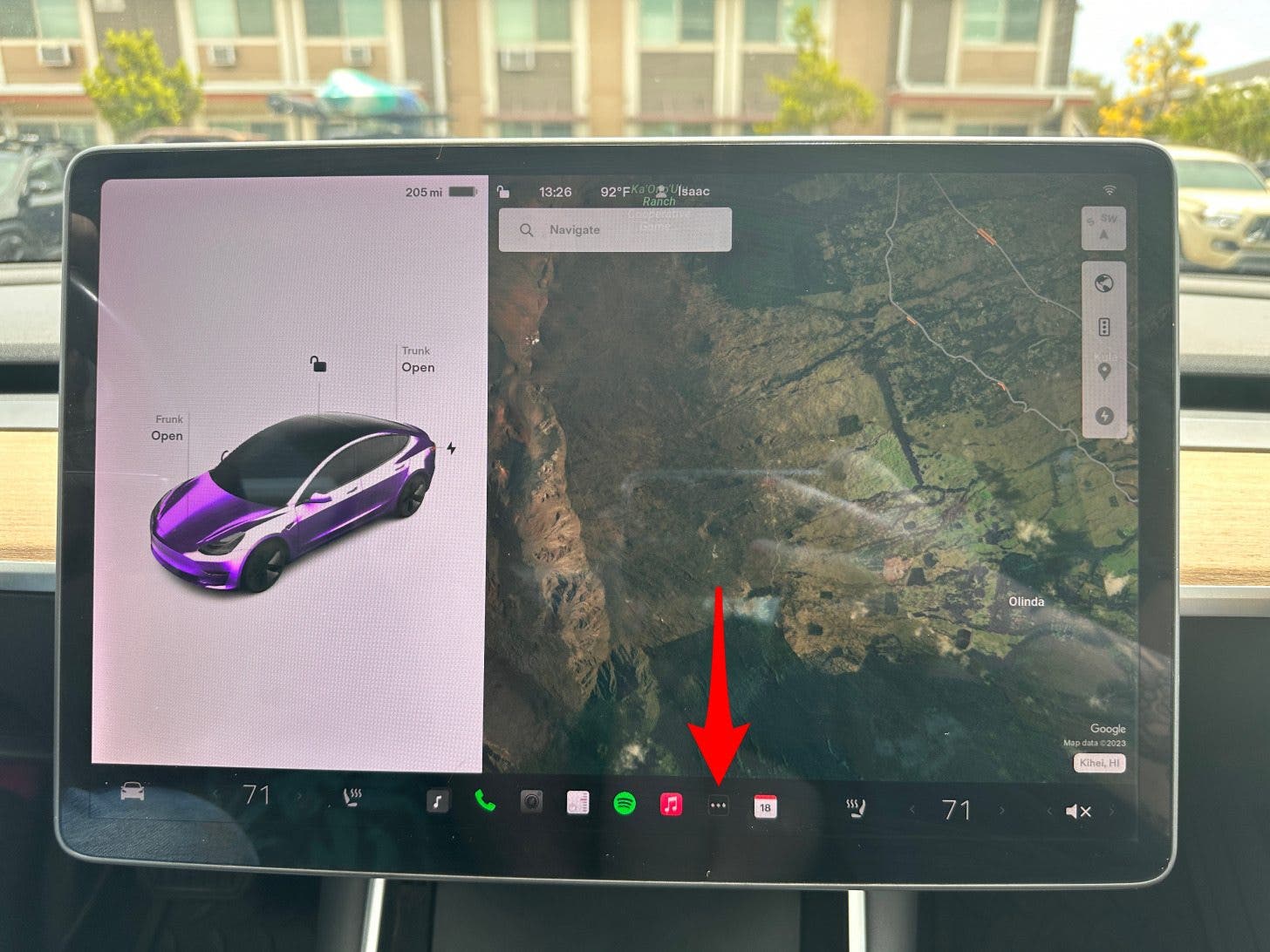 on your Tesla screen, tap All Apps